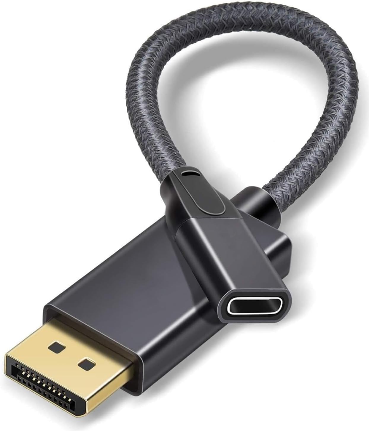 USB C Female to DisplayPort Male Cable Adapter,Bi-Directional USB Type C 3.1 Input to DP Ouput Converter,4K 60Hz USBC Thunderbolt 3 Adapter for New MacBook Pro,Mac Air,Chromebook Pixel and More