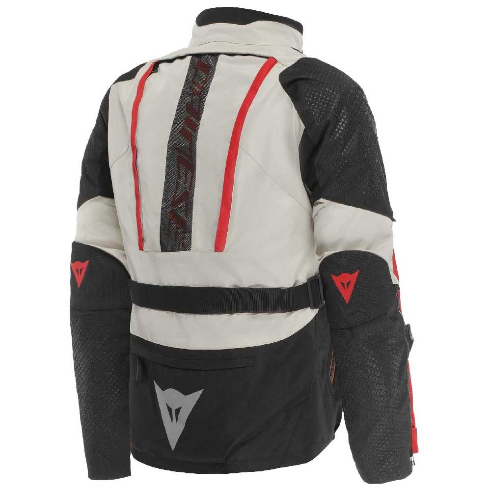 DAINESE Gullfoss D-Dry Giacca da Moto Impermeabile, Nero/Bianco/Rosso, 50