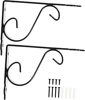 OSALADI 2 Sets Pallet Bracket Wall Hanging Decor Hardware Brackets Wall Rack Shelf Black Shelf Brackets Wall Angle Brackets Heavy Duty Shelf Brackets Wall Mounted Corner Brackets Iron Fold