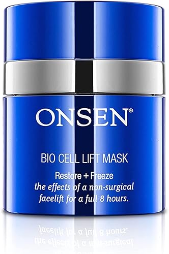 Onsen - Rejuvenecimiento facial antiarrugas no invasivo, suaviza las arrugas, repara la piel, máscara secreta de grado profesional para el cuidado