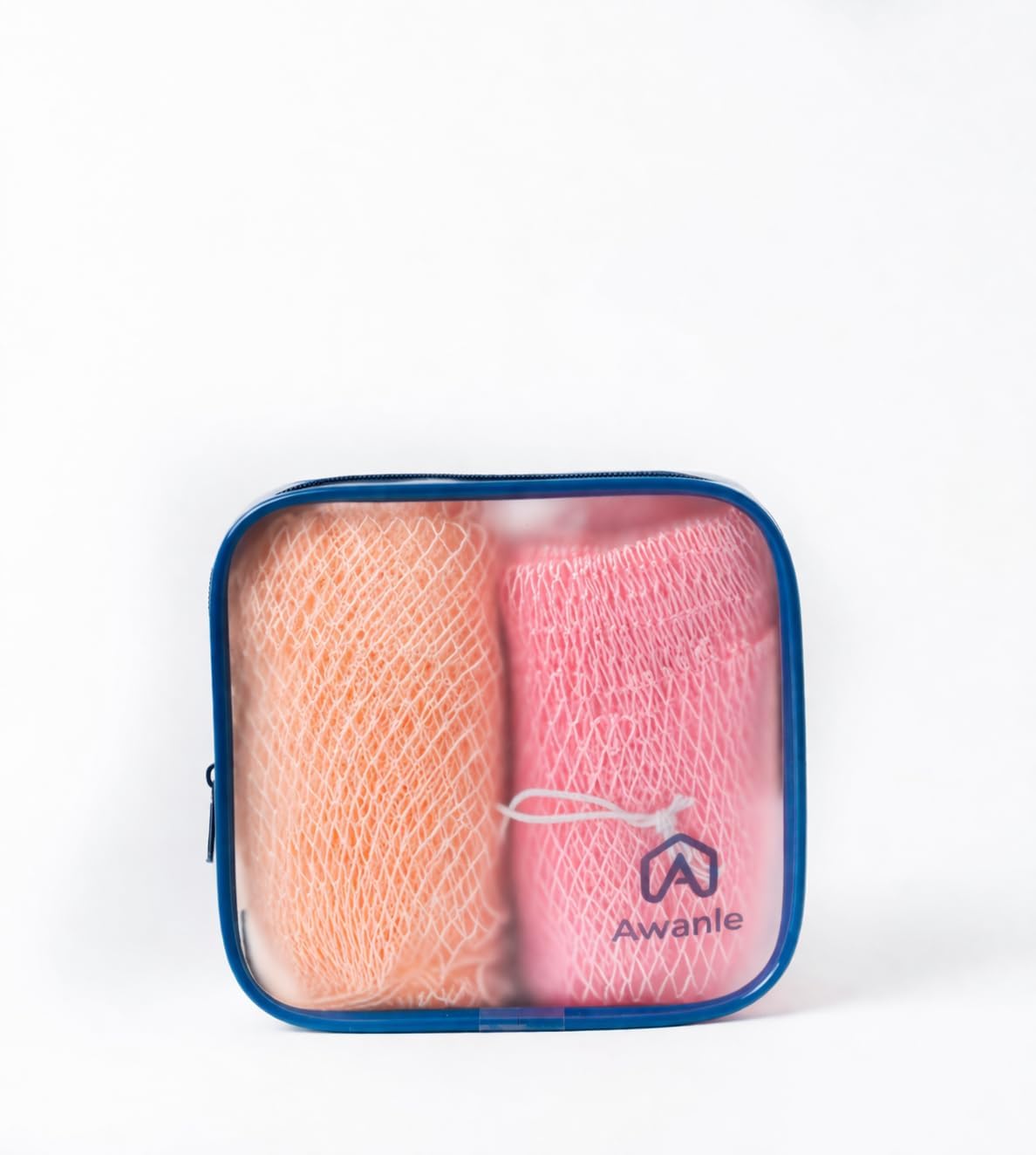 African Exfoliating Net Sponge 2-Pack Sapo – Authentic & Ethically Sourced, 45" Long Back Scrubber, Quick-Dry 100% Nylon, Gentle Exfoliation Great for Daily Use (Black & Grey)
