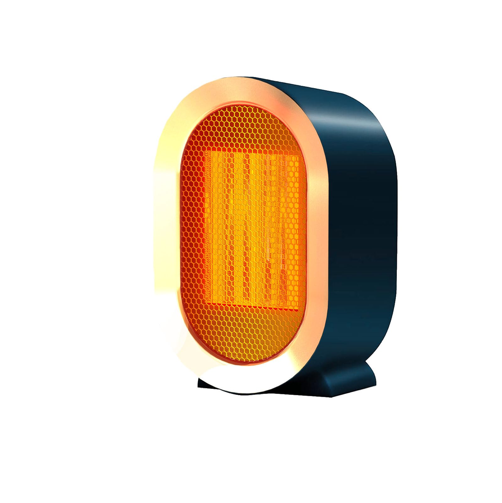 Desk Heater Portable PTC Ceramic Space Heater 1200W High Output Fan for Bedroom Office Desk Indoor Use Azure
