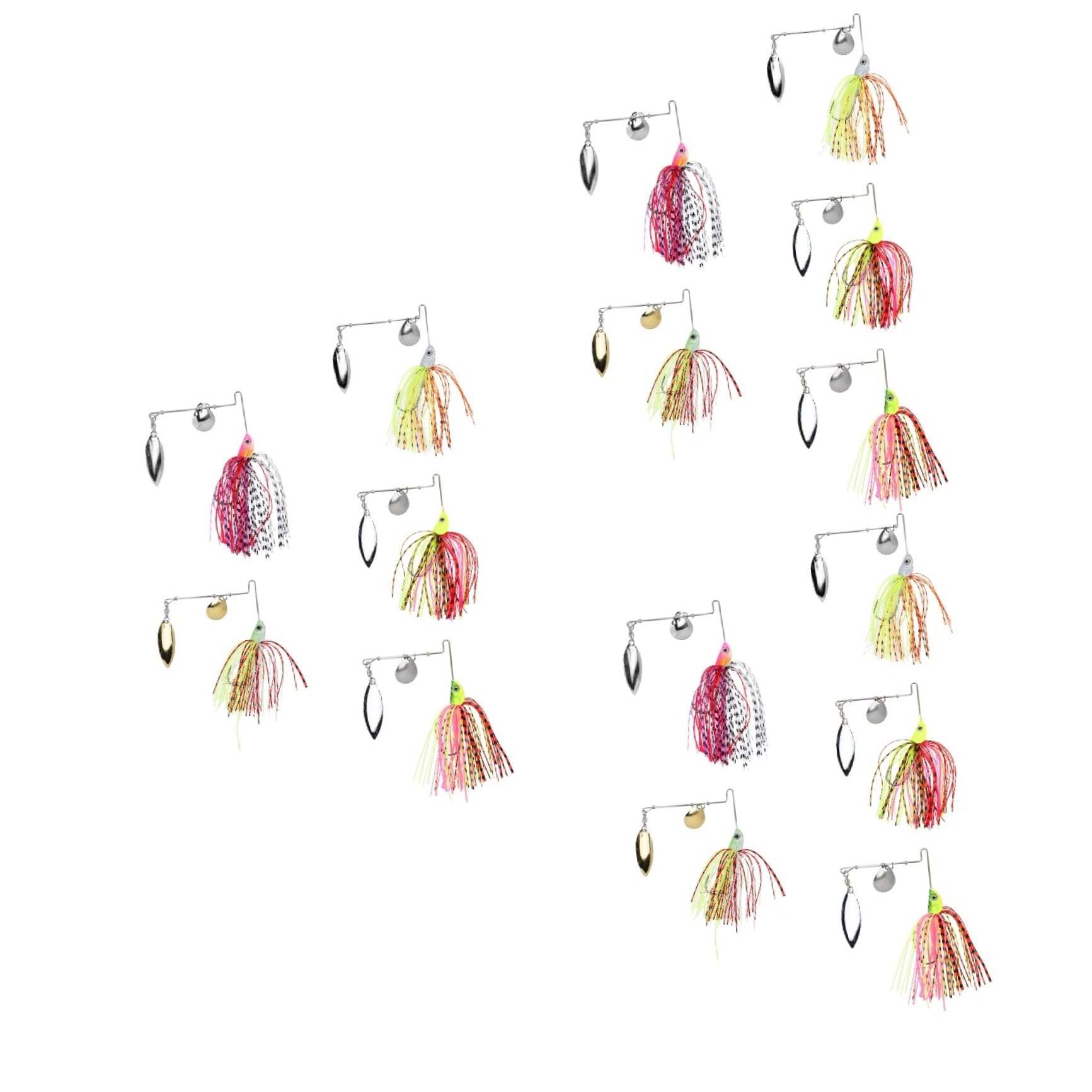 POPETPOP Lot De 3 Leurres De Pêche Mixtes Appâts Artificiels Matériel De Pêche 5 Pièces X 3