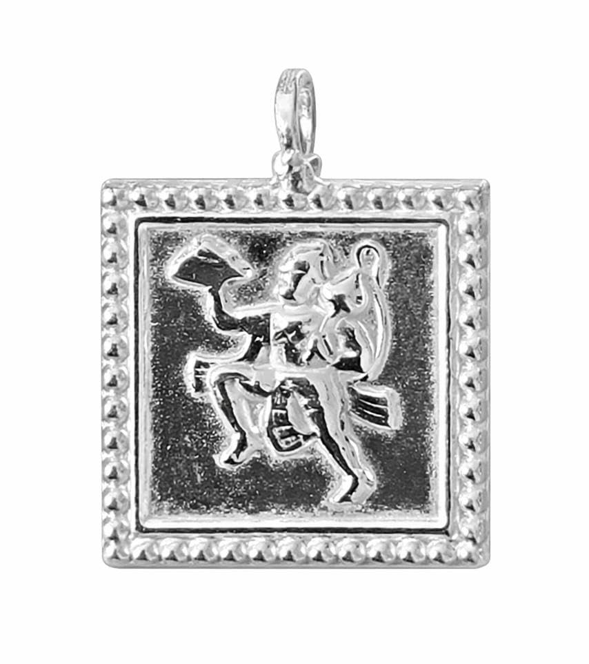 Vrindavan Udyog Pure Silver Shree Bajrang Bali Hanuman Pendant for Men & Women Pure Silver Hanuman Locket-picture-13