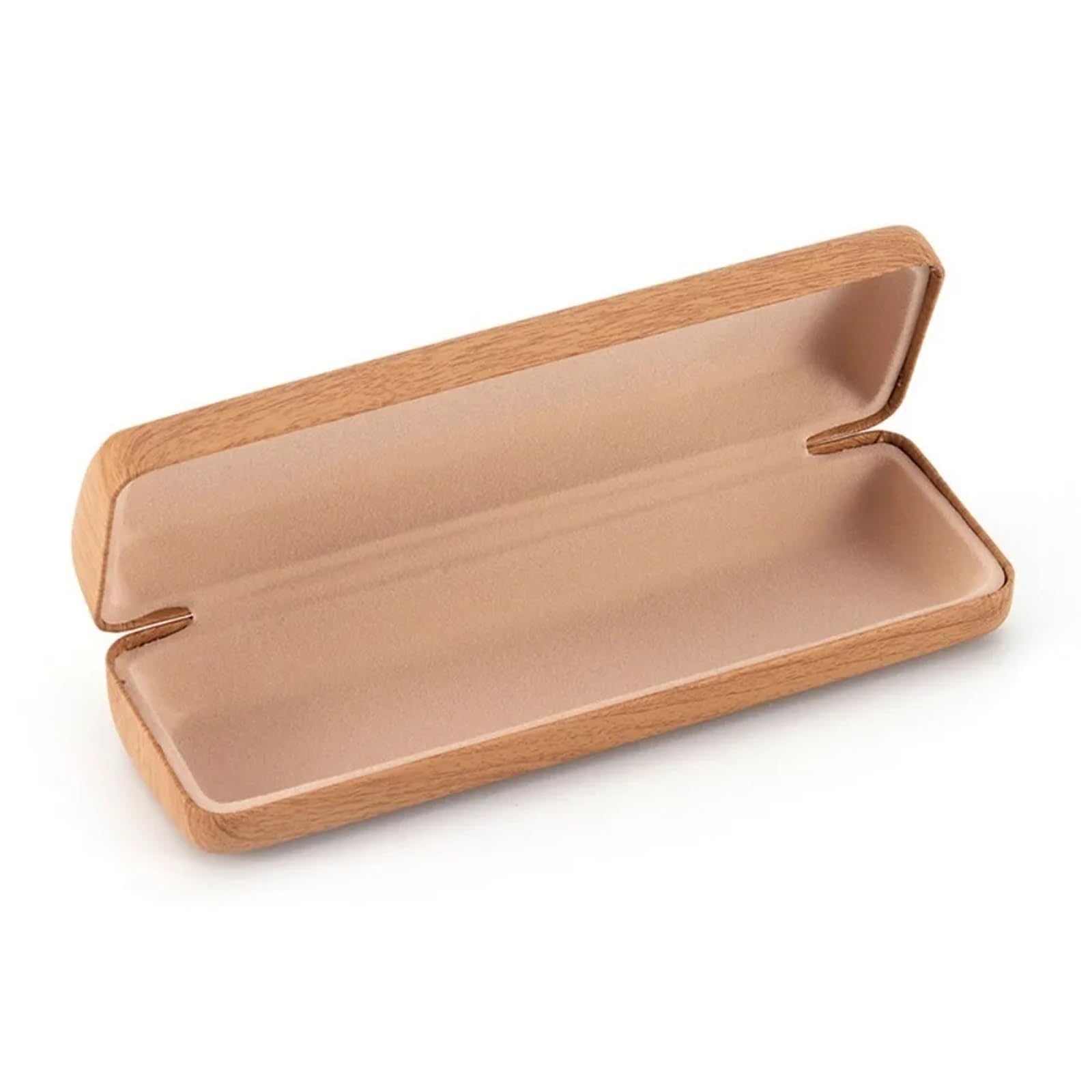 Estuche for gafas de lectura Metal, soporte duro grano madera, caja for hombres y mujeres, 2 uds Para Mujer