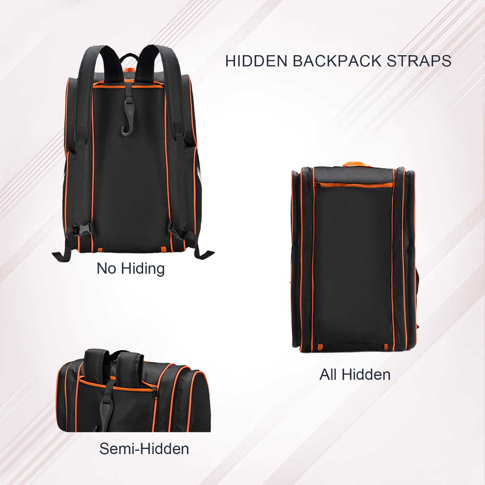 TILDOSAC Borsa da Tennis, Padel Racket Bag Zaino da Tennis, Grandi Padel Protector Zaino