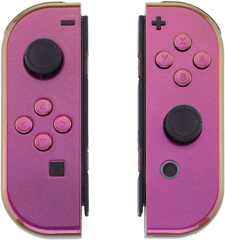 MODDEDZONE Chrome Blue Switch Custom Joy-Con's Controllers Unique Design