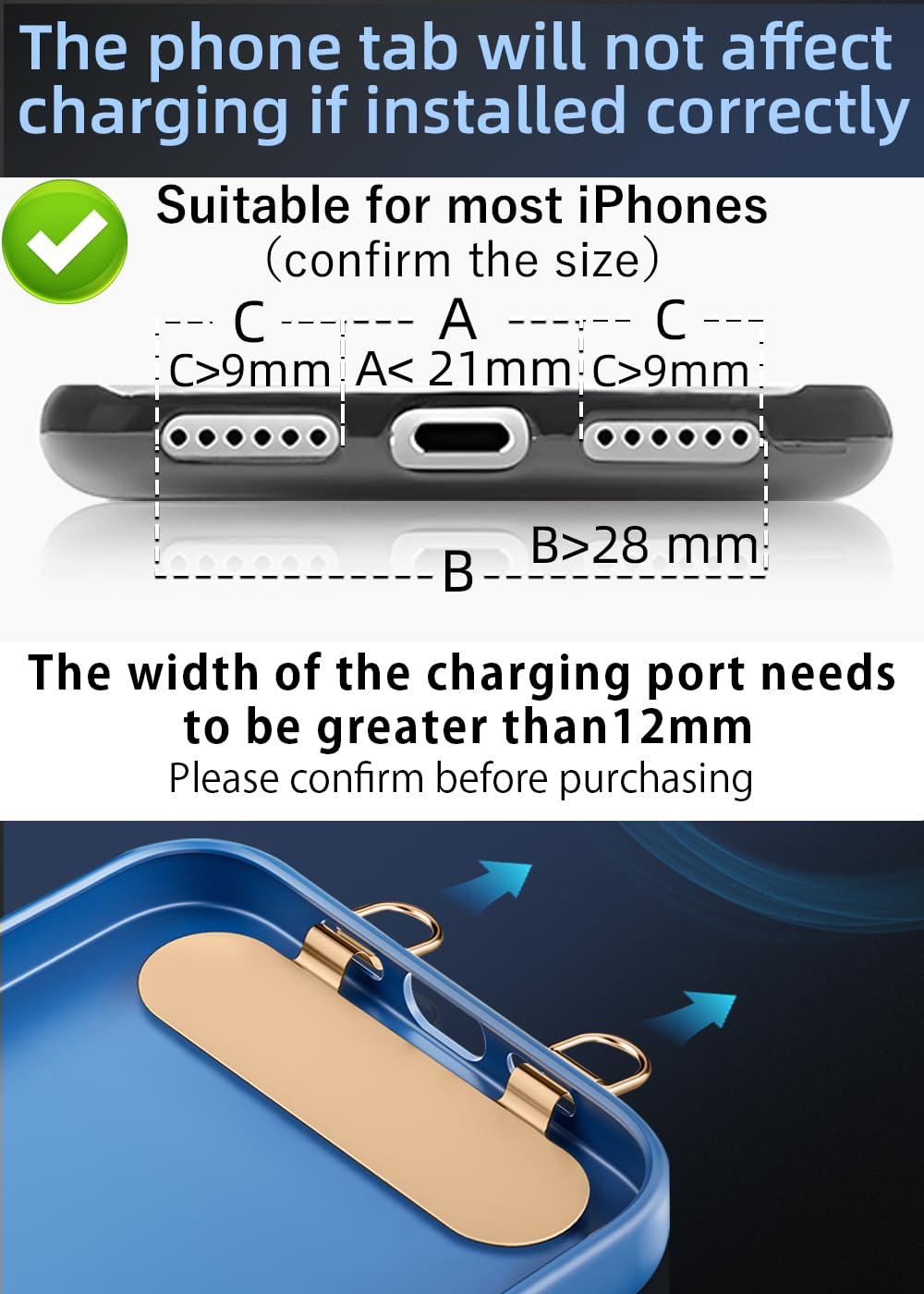 Amazon.com: ZXZone 2 Way Metal Tab Tether, Upgraded Double