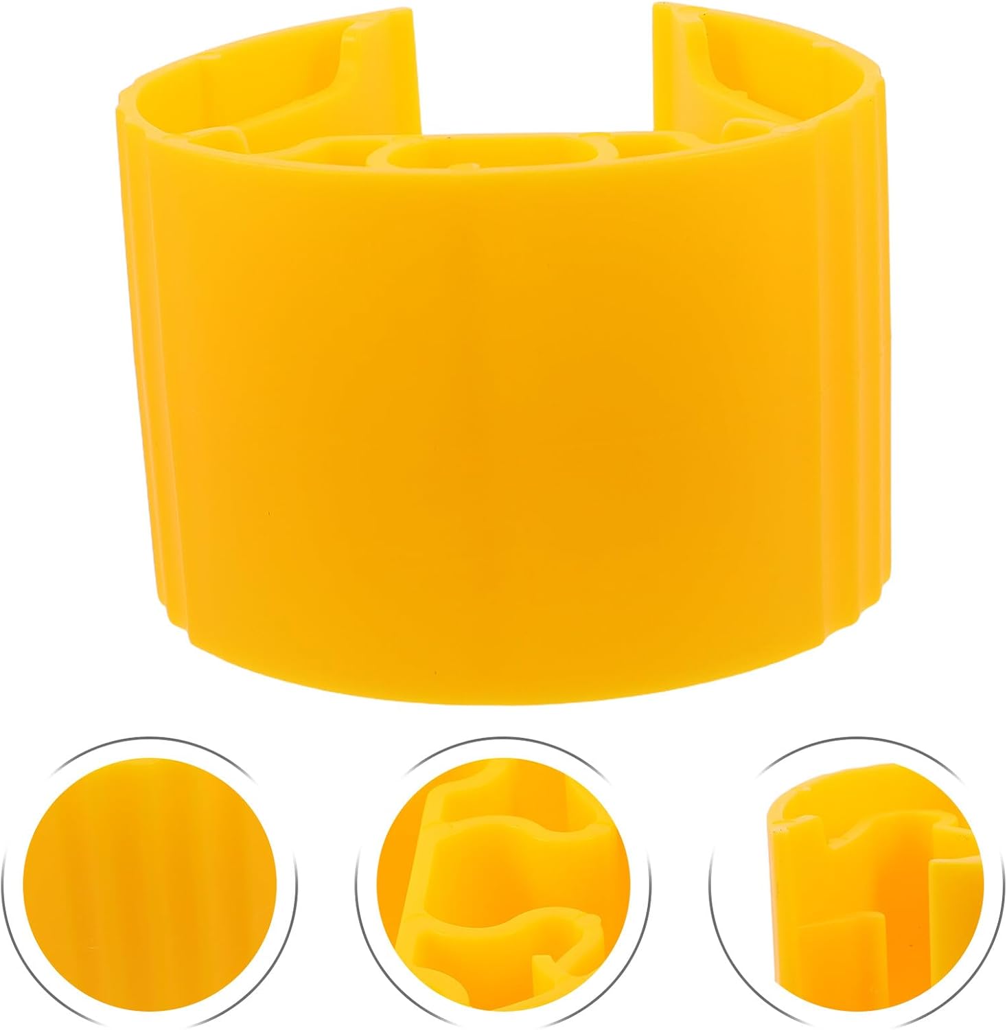 Garneck Yellow Plastic Column Protector Wrap for Warehouse Vertical Beam Support Columns Post Cover with Anti-Collision Guard for Grocery Store Shelves Forklift Areas Safety