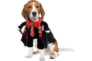 DELIFUR Dog Halloween Wizard Costume for Small Medium Dog