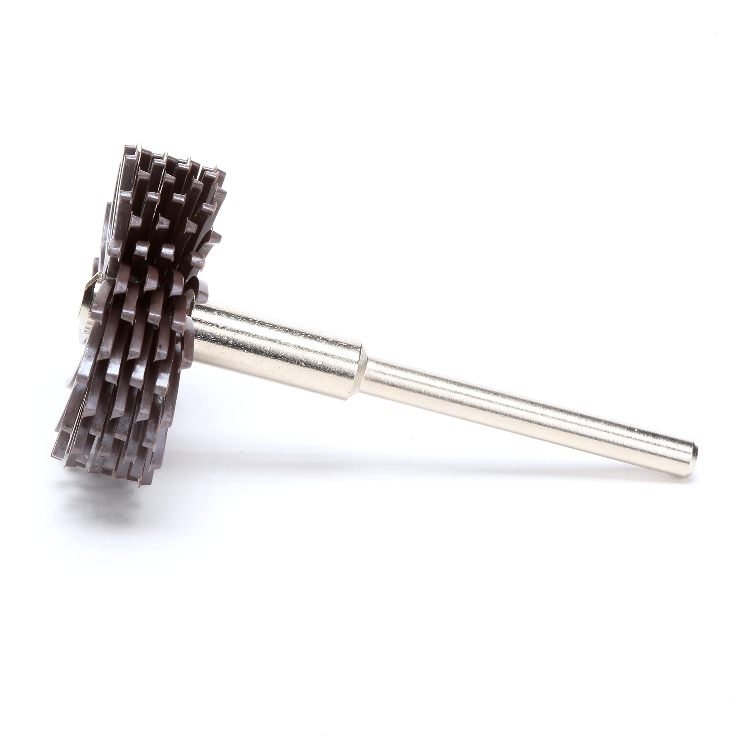 Scotch-Brite (TM) Radial à poils, disque, 25000 TR/min, 3 Diamètre, grain 360, Vert citron (lot de 10), Pack of 24, marron foncé