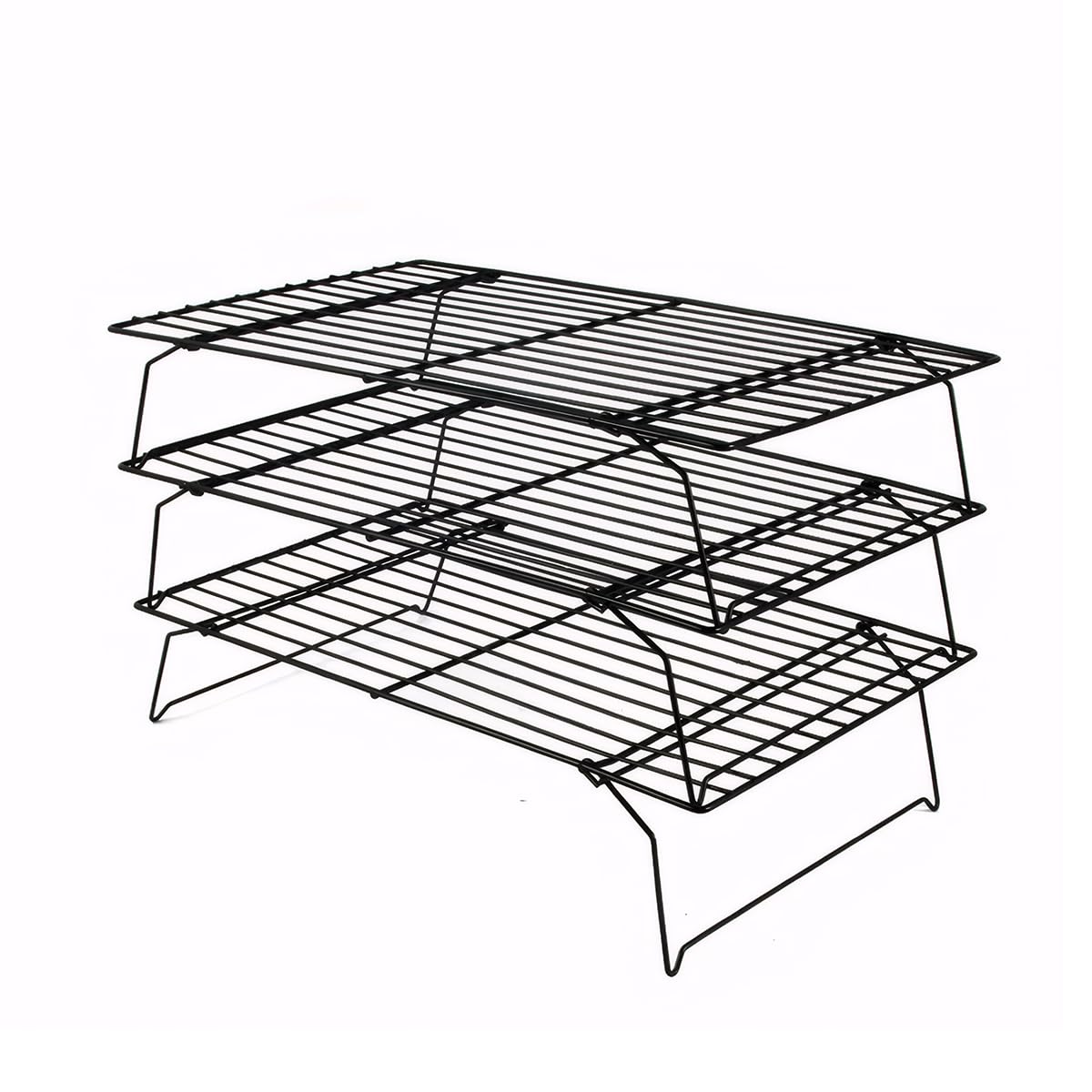 FoldabStackabCake - Estante de refrigeración para pasteles, galletas y pasteles, disponible en juegos de 1 y 3 piezas, dimensiones: 40 x 25 x 20 cm y 40 x 25 x 6,6 cm