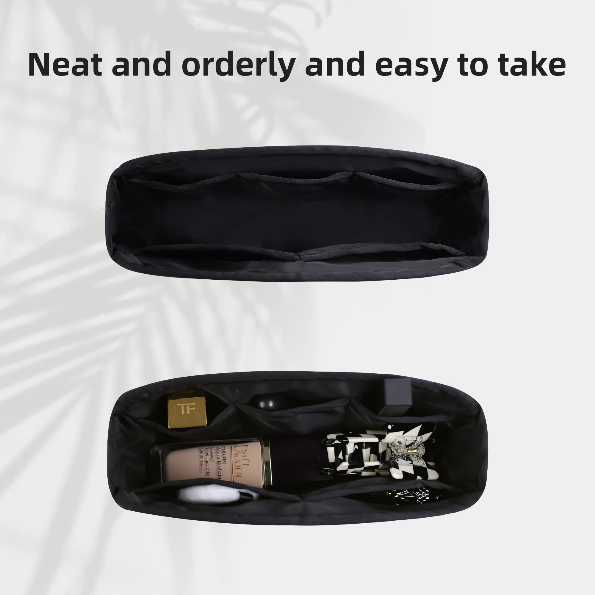 DGAZ Organizador de bolsos, organizador de bolsas de seda, bolso de lujo y moldeador de asas para Chanel 19 bolsas (negro, 19-Jumbo30)