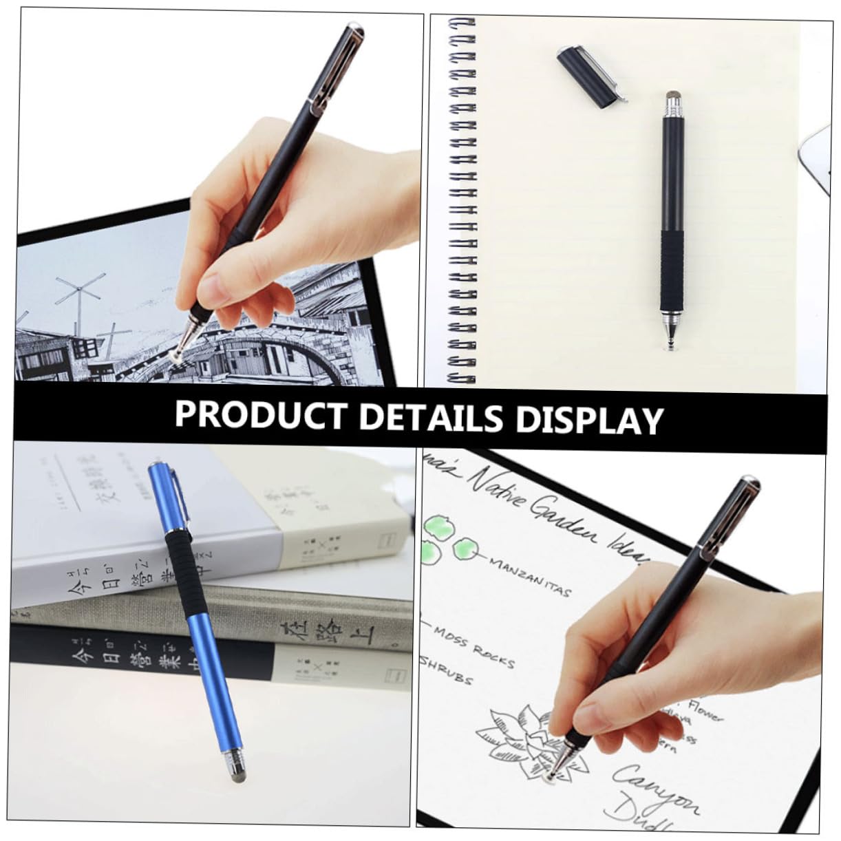 UKCOCO 3ensembles Stylet Capacitif pour Écran Tactile De Stylus Pen pour Tablette Précision Et Compatibilité pour Dessin De Notes Et Jeux