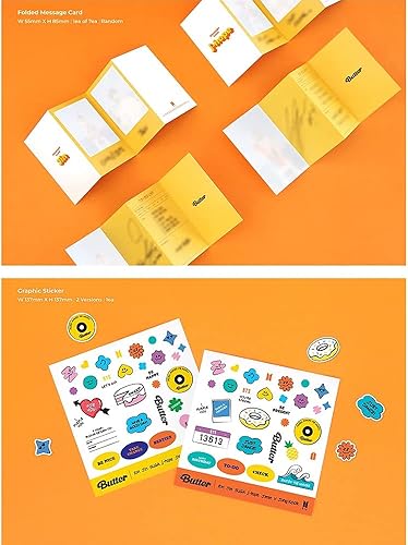 Miniatura 6 de Bangtan Boys BTS BUTTER Set (Cream ver +Peaches ver) Álbum individual [con tarjeta fotográfica extra lenticular y calcomanía] (carteles limitados de