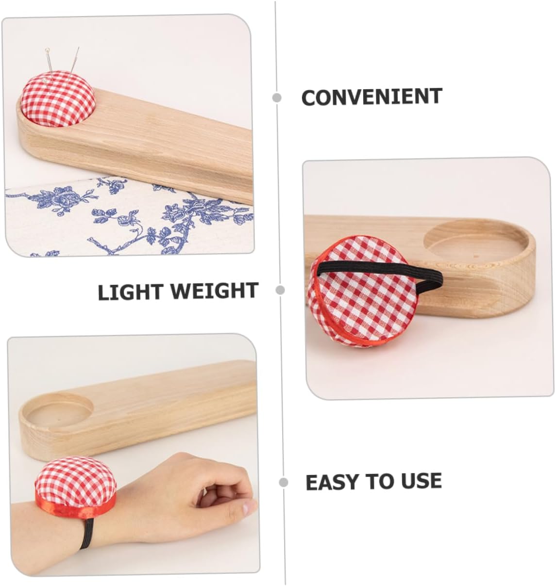 Wooden Seam Clapper for Sewing Quilting and Ironing Beige