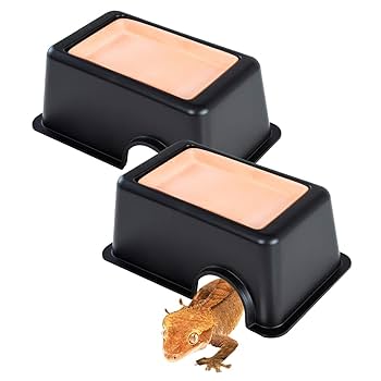 【最終値下げ】ともえ屋　爬虫類　シェルター　水入れ　セット Amazon | ECONUS 爬虫類 隠れ家 シェルター ハウス 両生類 保湿