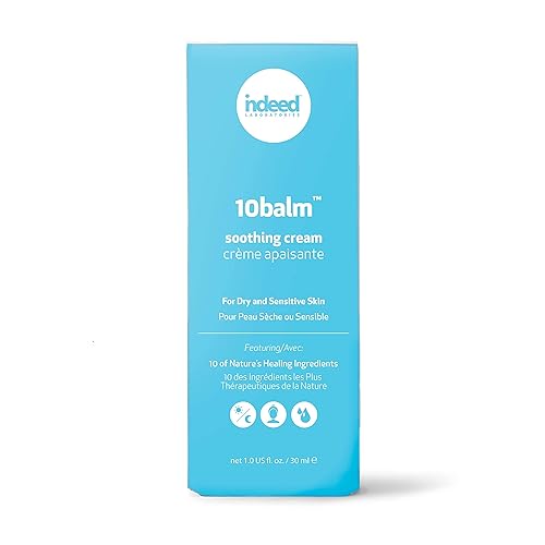 Miniatura 6 de Indeed Laboratories Crema calmante de 10 balm, fuente de vitamina E, hidratante facial ultra hidratante para piel seca irritada, hidrata y alivia la