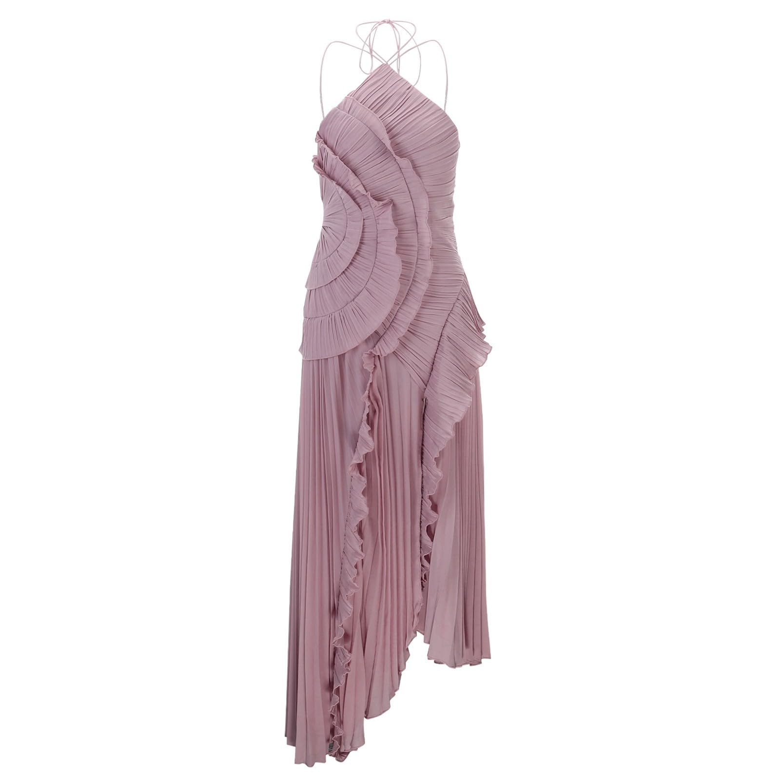 Vestido casual para mujer, vestido de verano con cuello y cremallera lateral, para uso diario, cita