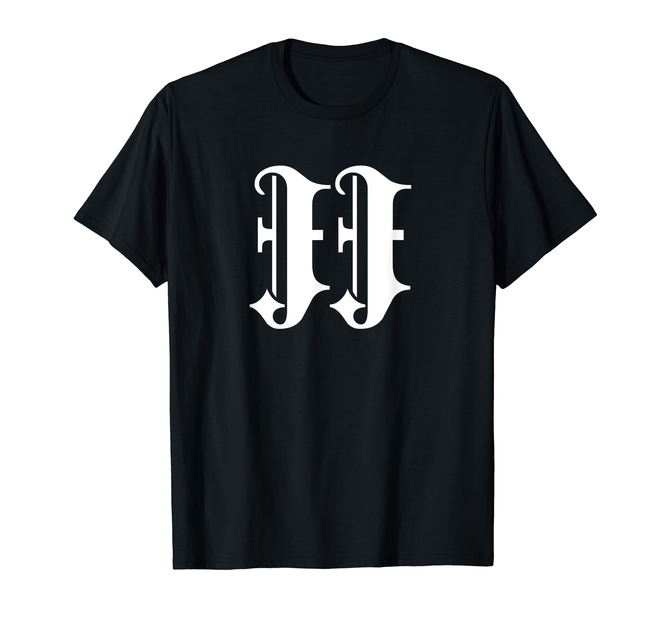 Cool Gothic Script JJ Gift IdeasFunny Blackletter Font First Name JJ Goth T-Shirt