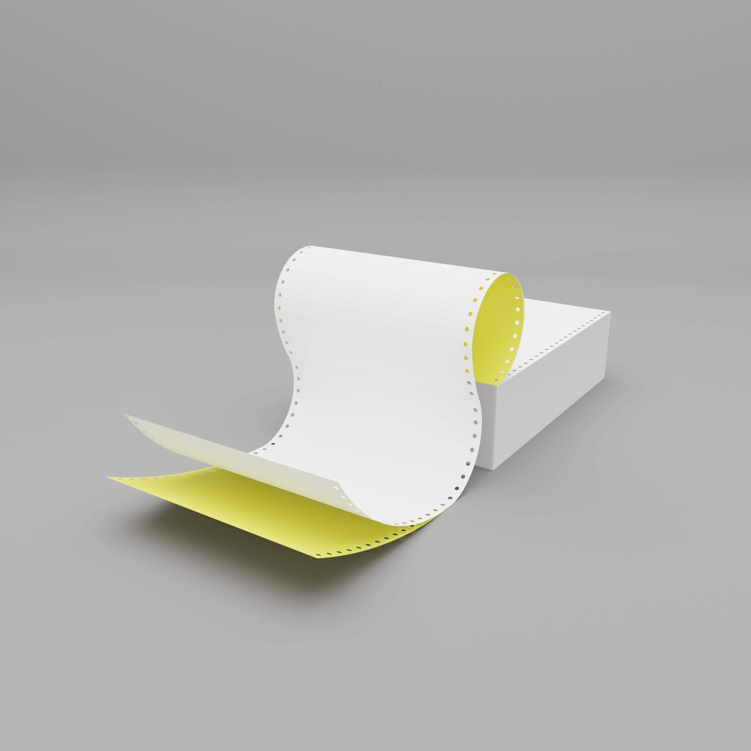 Collins Debden Office Essentials - Plain Listing Paper (A4) 2 Ply White/Yellow - Carton of 500
