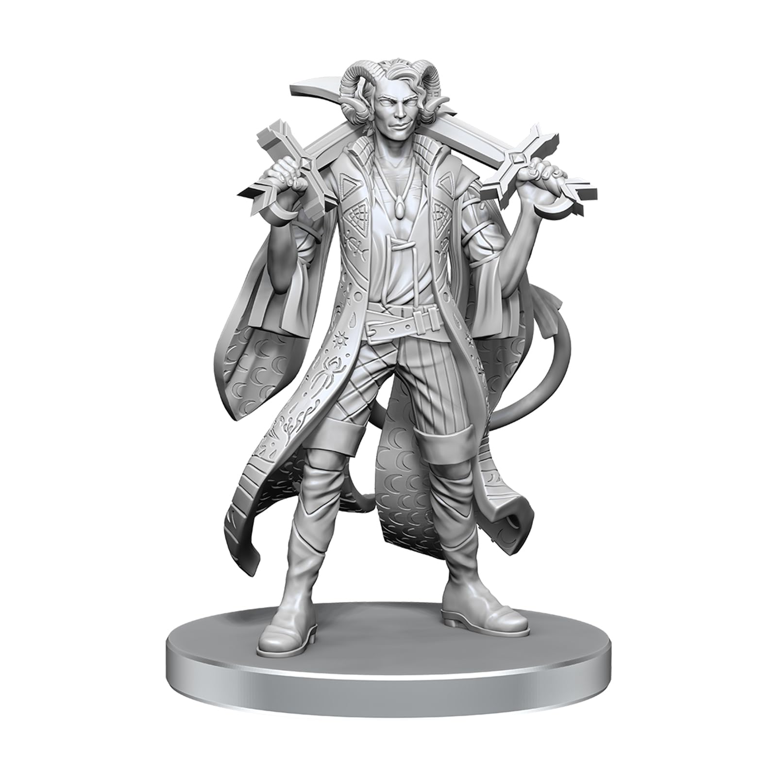 WizKids Critical Role Unpainted Miniatures | Tabletop RPG Figures | Wave 26 (Mollymauk Tealeaf & Caduceus Clay)
