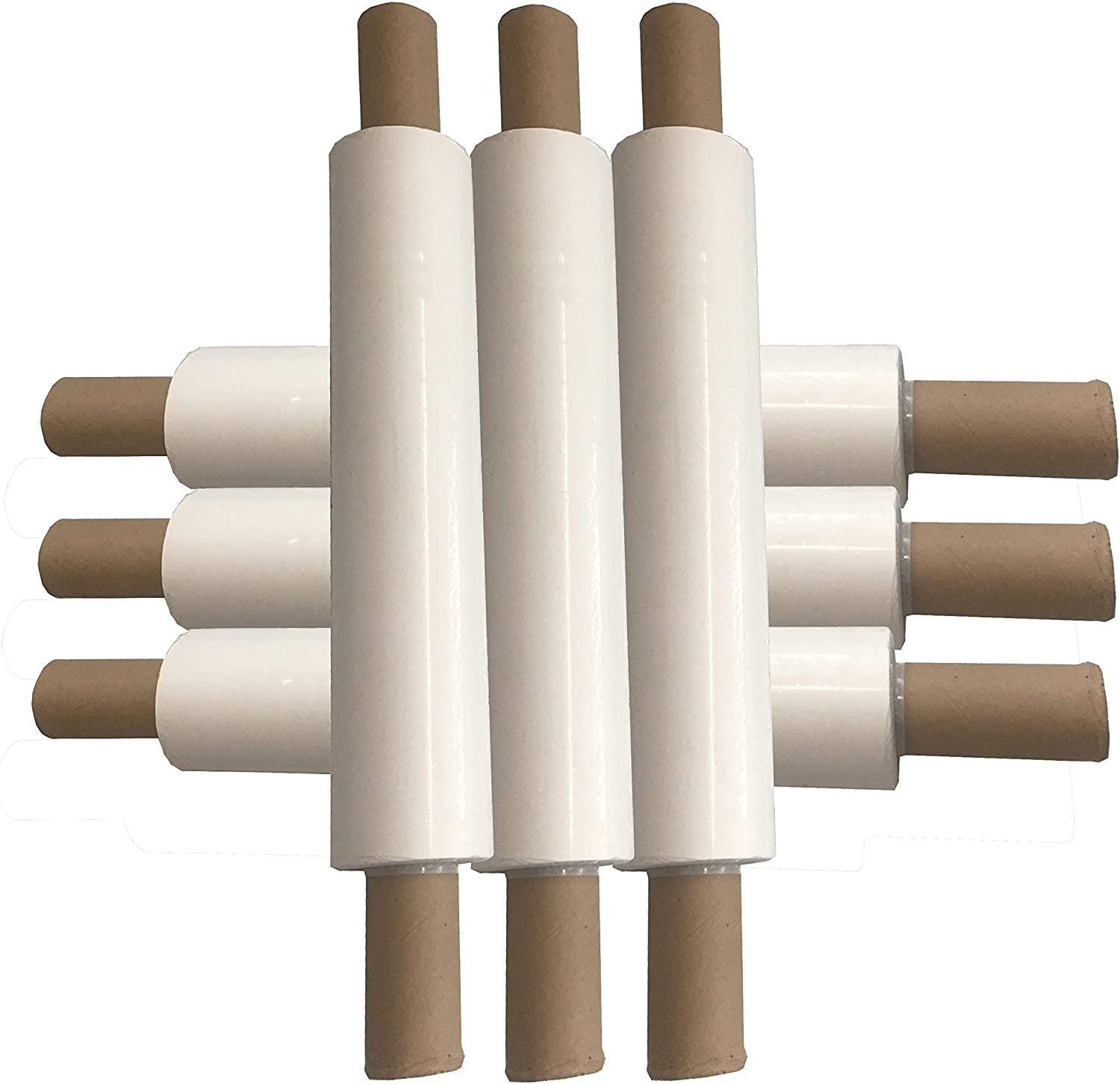 Venuscello® Pallet Wrap Stretch Shrink Wrapping Roll 400mm x 200m 20mu Extended Core Clear Cling Film for Moving House & Industrial Uses