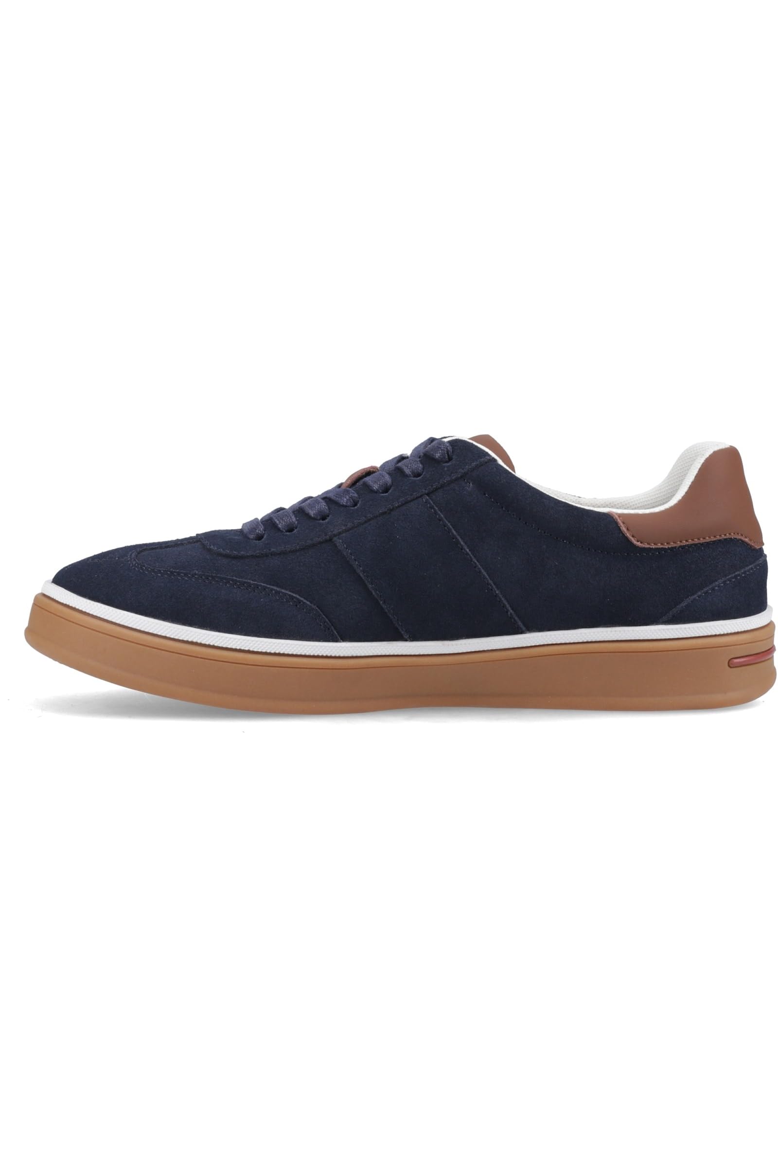 Hush Puppies Men's  Navy Carlos Suede Trainers in Size 9, BrandAlley