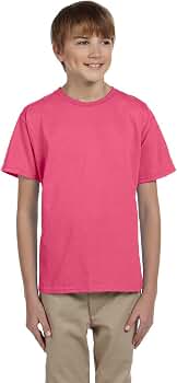 Gildan Men's Heavy Cotton T-Shirt | Safety Pink, Small | Basic Tee For Work Or Crafts