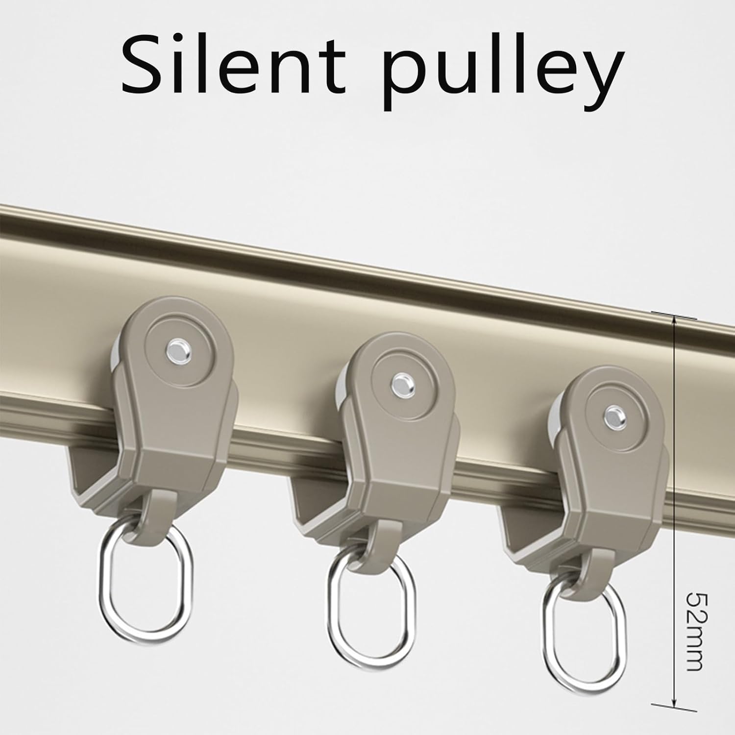 Flexible Bendable Ceiling Curtain Track - 16.4FT (5m) Ceiling Mount System for Room Divider & Curtains - Adjustable White Curtain Rail Rod, Perfect for Home & Office Use