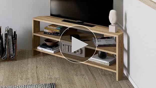 JV Home Thales Stylish Corner TV Stand Entertainment Unit | TV