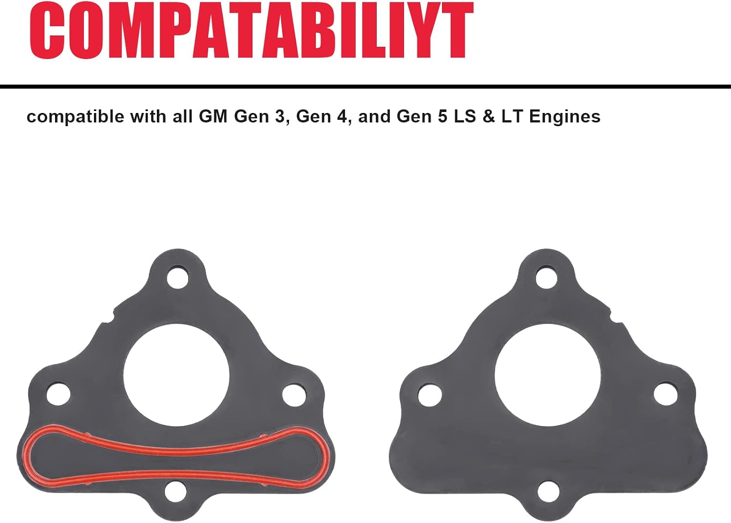 Camshaft Retainer Plate Gasket Seal and Bolt Kit Fit for LS1 LS2 LS3 Gen III IV V 4.8L 5.3L 6.0L 6.2L Replaces# ARP 134-1003 B31822 12589016 Cam Bolts