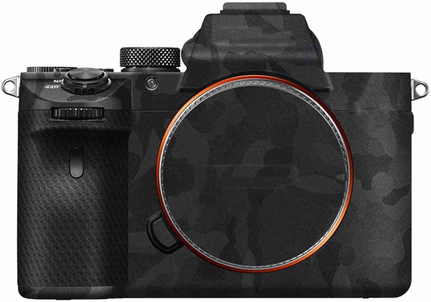Kiorafoto Anti-Scratch Anti-Wear Camera Body Skin Cover Protector Film for Sony A7III A7RIII (Fits A7 Mark III & A7R Mark III Only) Protective Decoration - Dark Gray Geometric