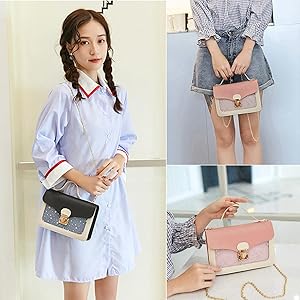 Borsetta A Tracolla Per Bambina - Mini Borsa In PU, Design Principessa, Multicolore, Ideale Regalo