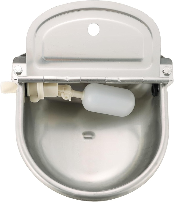 NATGAI Automatic Stainless Steel Waterer Bowl for Farm Animals