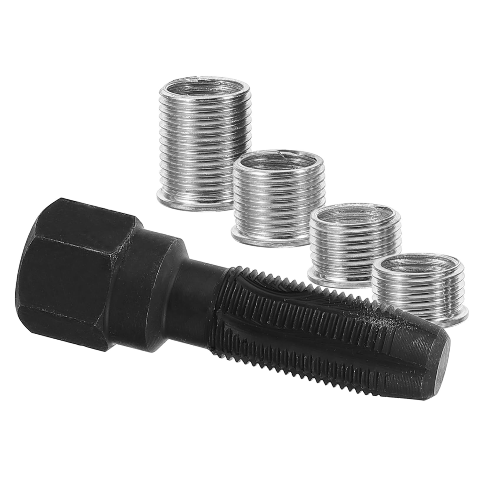 4sets Strumento di Riparazione per Filettature di Candele Accensione Kit di Ripristino Ad Carbonio Facile da Usare per Auto di Varie Marche