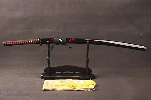 Miniatura 5 de Samurai Sword - Espada katana forjada a mano auténtica, espada de anime, espadas japonesas, proceso de endurecimiento tradicional, perfecta para