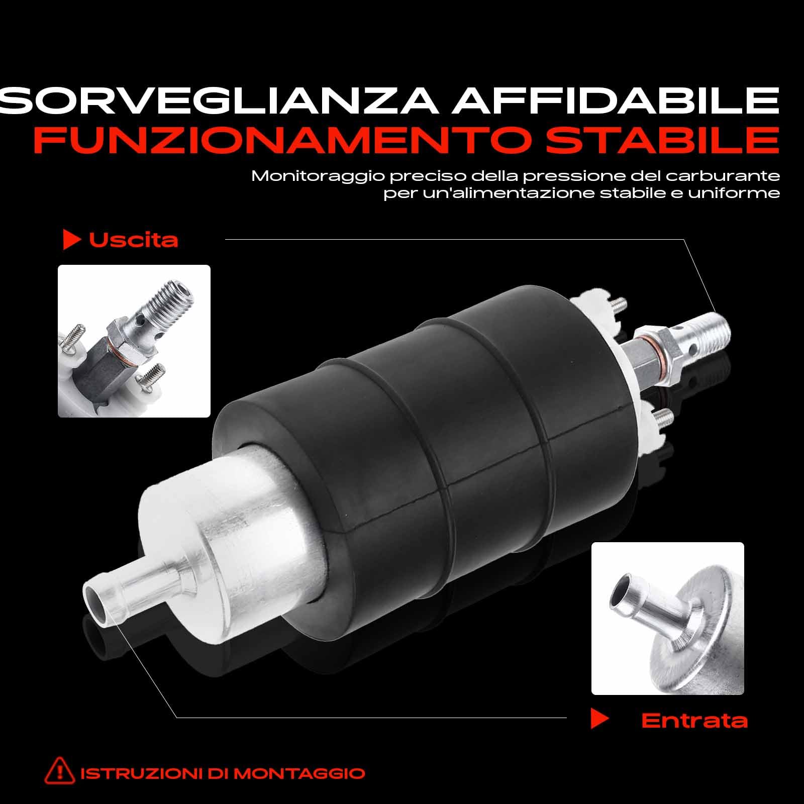 Frankberg Pompa carburante pompa benzina gruppo pompa 12V senza filtro | Compatibile con: P.a.s.s.a.t Variant 35I 3A5, P.a.s.s.a.t 32B, 100 Avant 445 446, 900 I AC4 AM4, 100 Avant 435 436