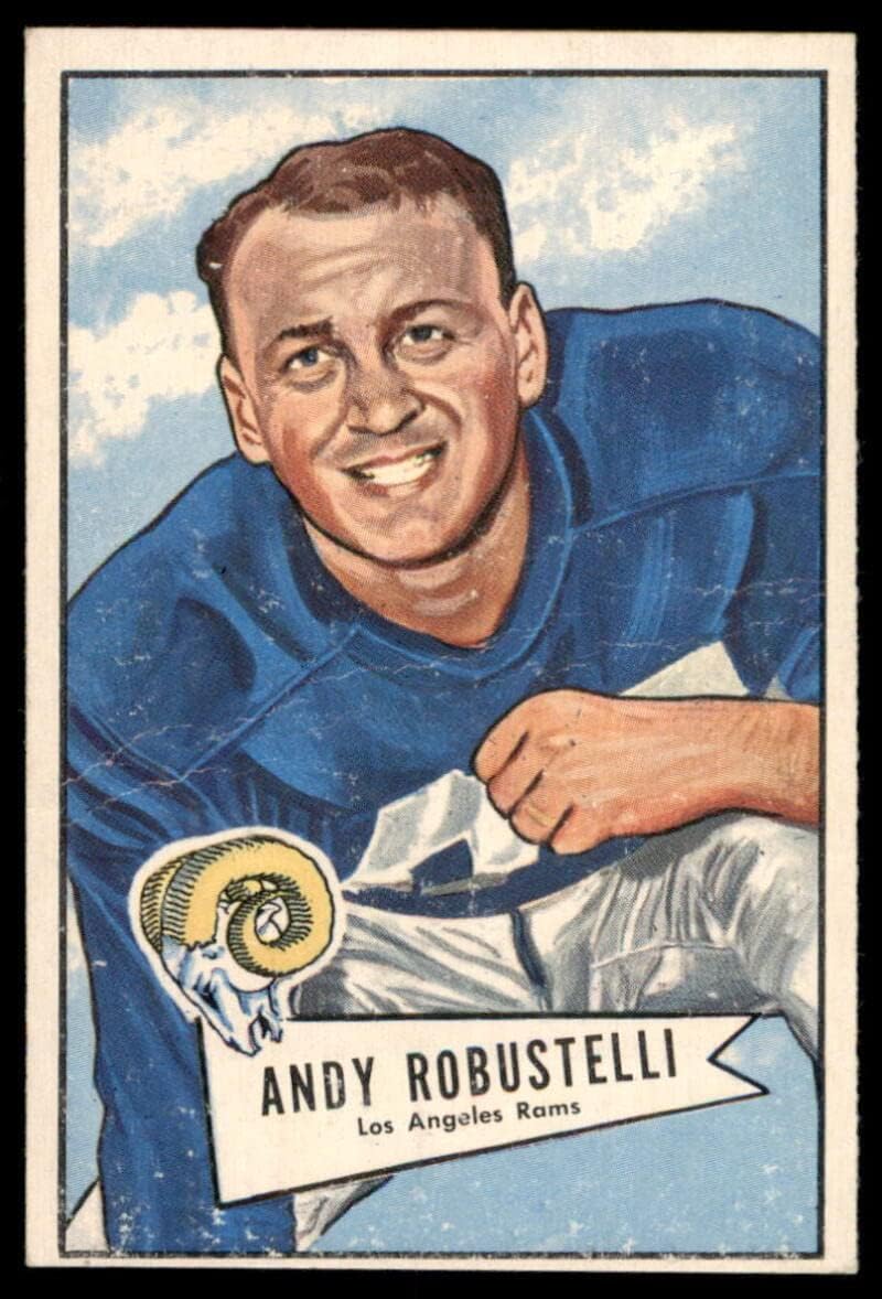 Football NFL 1952 Bowman Large #85 Andy Robustelli F Fair/Poor RC Rookie LA Rams