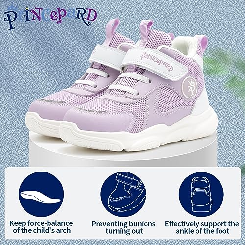 princepard Orthopedic Sneakers for Toddlers and Kids with Ankle and Arch Support,Lightweight and Breathable3