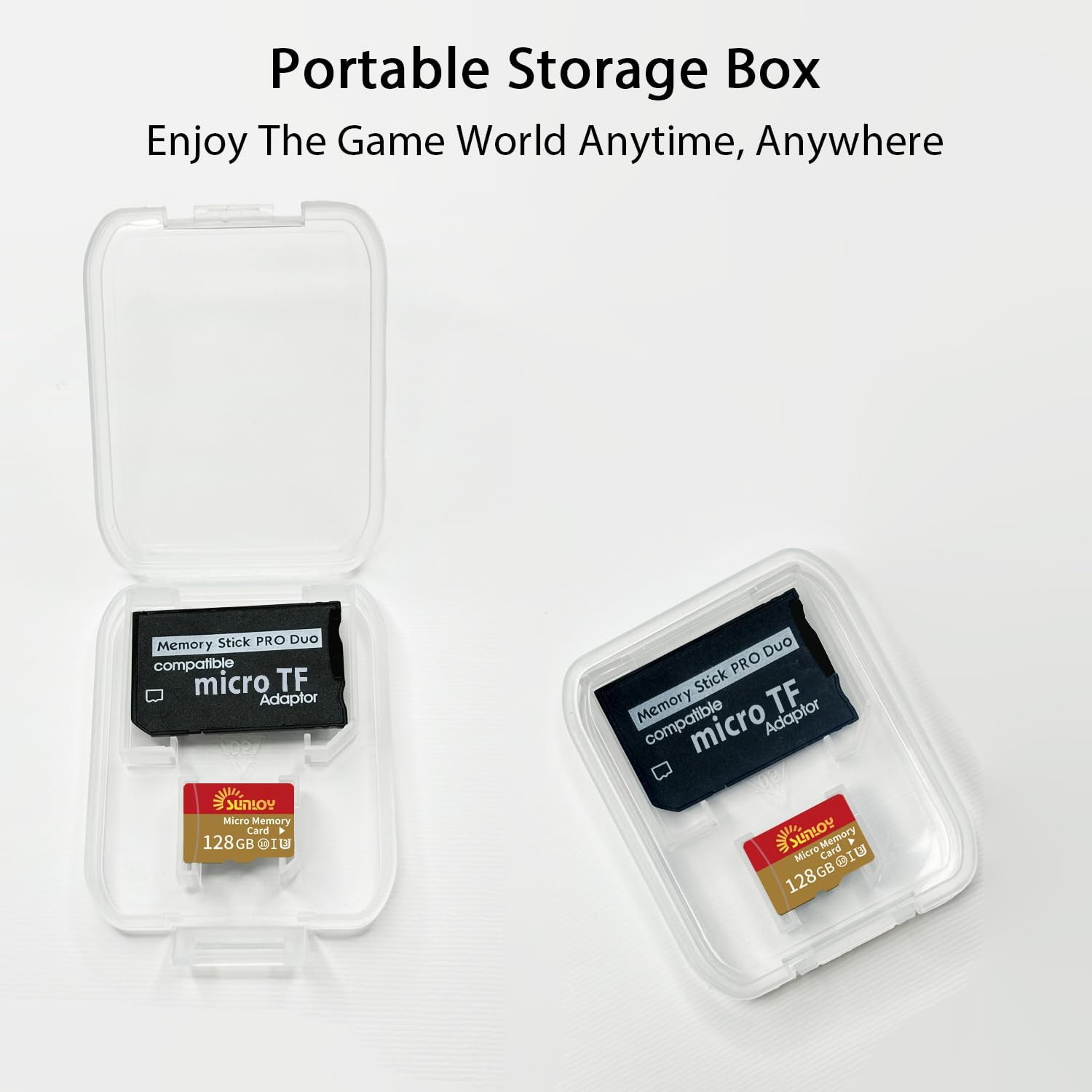 PSP Memory Stick Adapter with 128GB Micro SD Card, Micro SD/SDHC/SDXC to Memory Stick PRO Duo MagicGate Card Compatible with PlayStation Portable, Camera, Handycam, Smartphone, PSP 1000/2000/3000 - Image 8