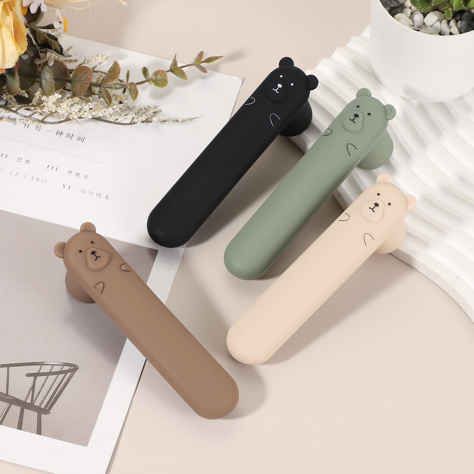 Silicone Door Handle Covers - Protect & Decorate -3 Silicone Door Handle Covers - Protect & Decorate -3