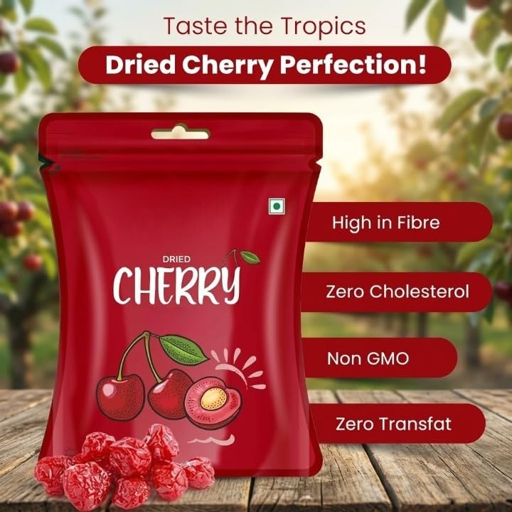 Dried Cherry 150gm,Healthy Snacks Breakfast, Cakes,Cookies Baking.