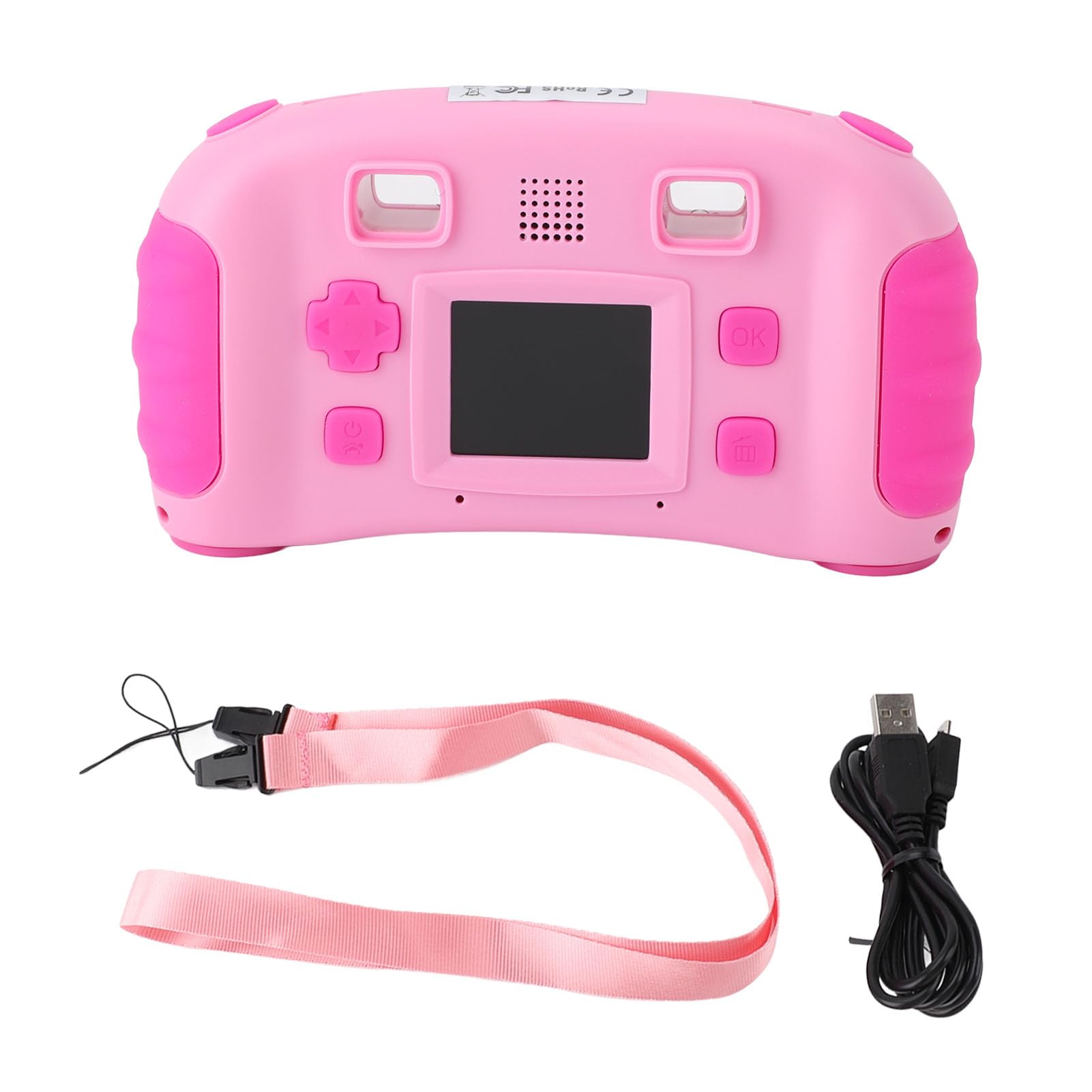 Cuifati Videocamera Giocattolo per Bambini con Voce, Schermo da 1,77