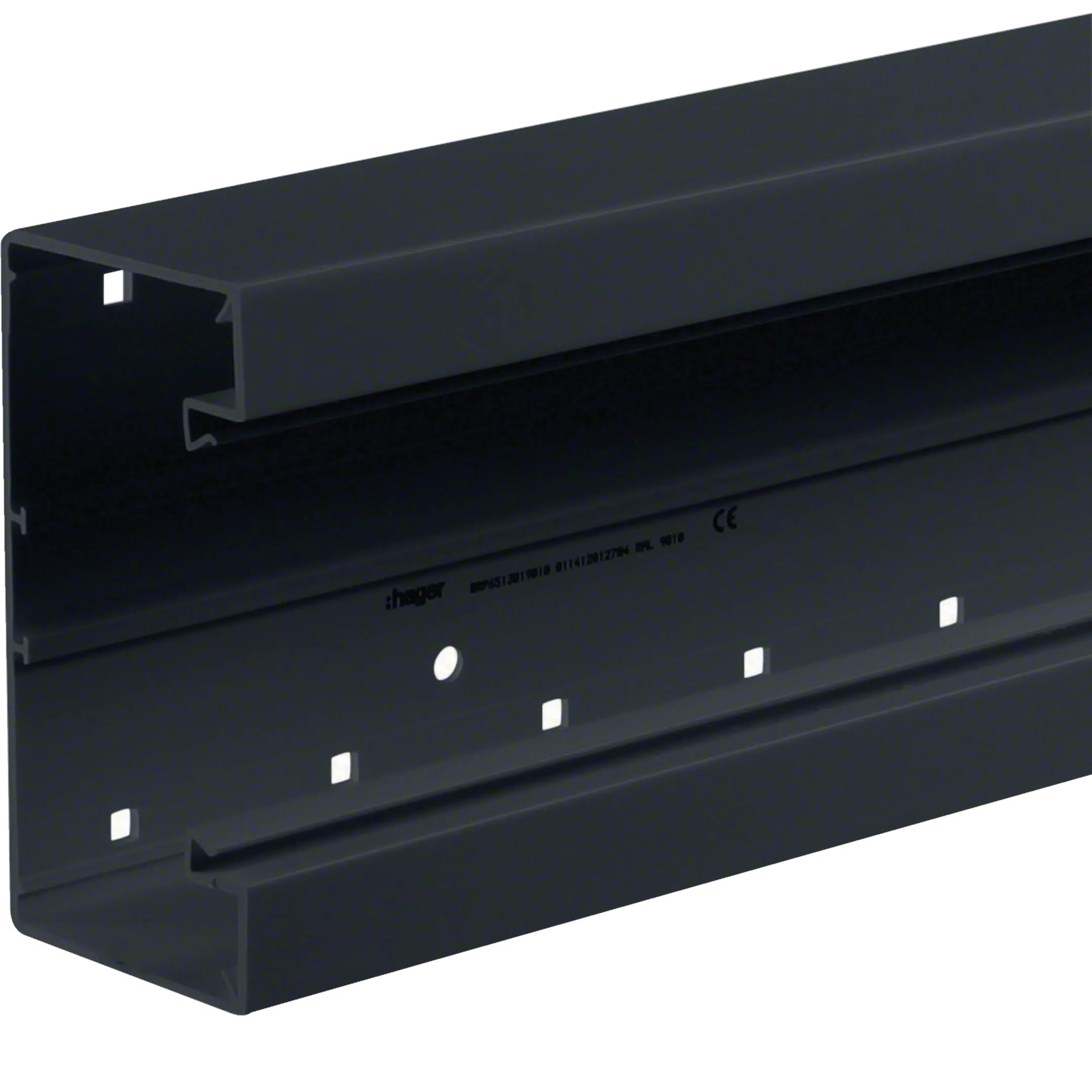 Canal BRP 65x130 Negro goulotte électrique noire 65mm de profondeur et 130mm de large