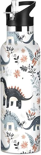 Miniatura 22 de Western Cowboy Boho Cactus Vast Wilderness, Reusable Water Bottle Insulated with Straw Double Wall Vacuum Insulated Leakproof and BPA Free for Gym