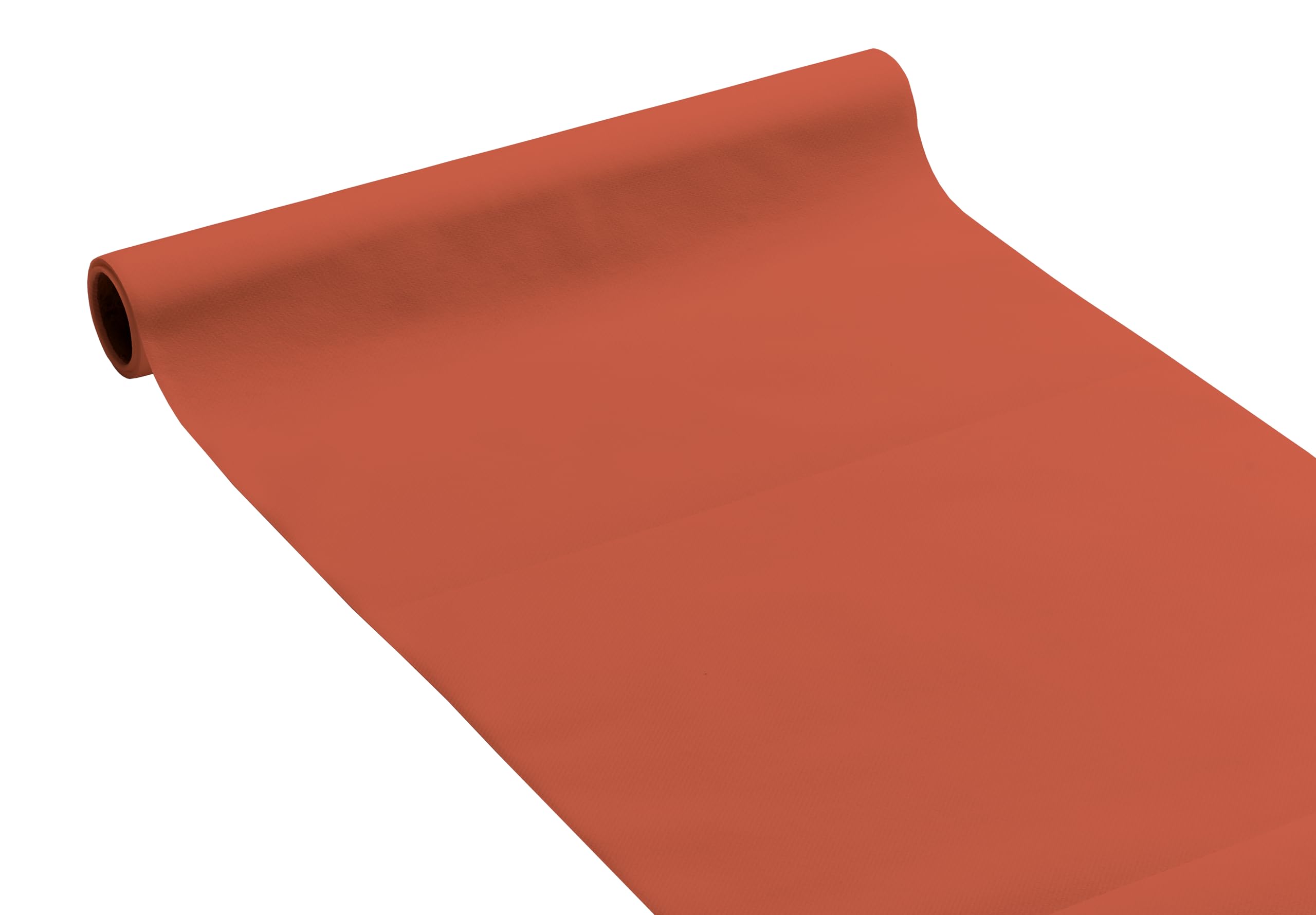 Chemin de table en Airlaid terracotta Le Nappage sans pli pour décoration de buffet