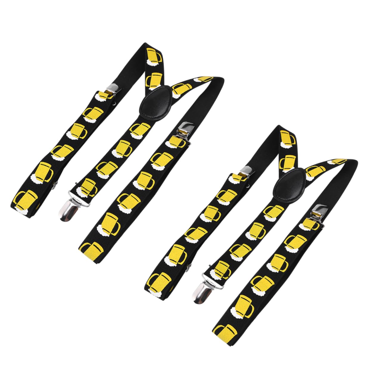 SAFIGLE Fashionable Beer Print Suspenders Overalls Strap Shoulder Girdle for Parties Dressing