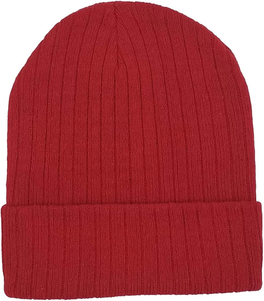12 Pack Winter Beanie Hats for Men Women, Warm Cozy Knitted Cuffed Skull Cap, Wholesale at  Men’s Clothing store