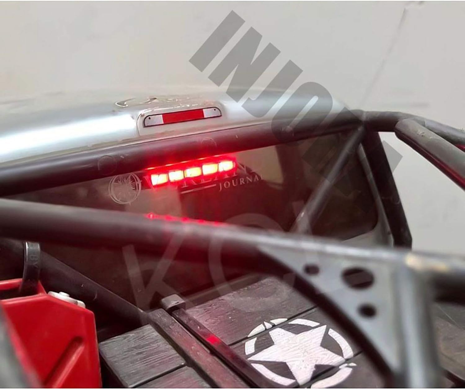 INJORA LED Lights 2pcs Brake Light Stop Lamp for 1/10 RC Crawler Axial SCX10 90046 Wraith RR10 TRX-4 D90 Tamiya (32mm)